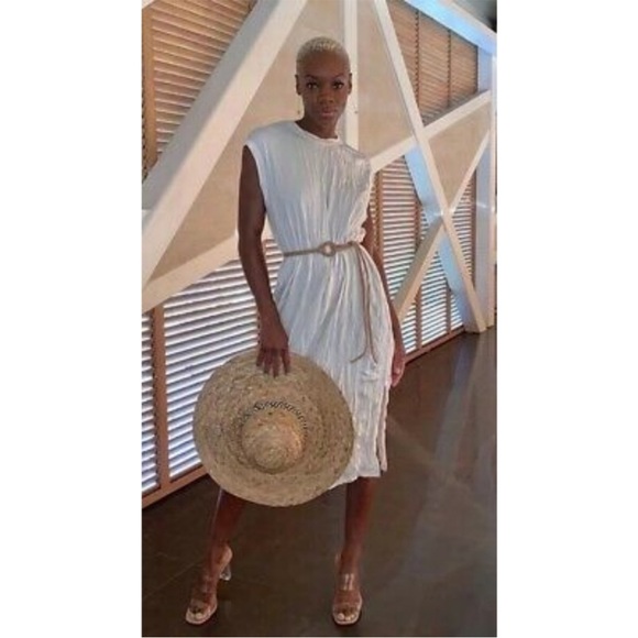 Zara crinkle effect midi dress - Picture 10 of 10